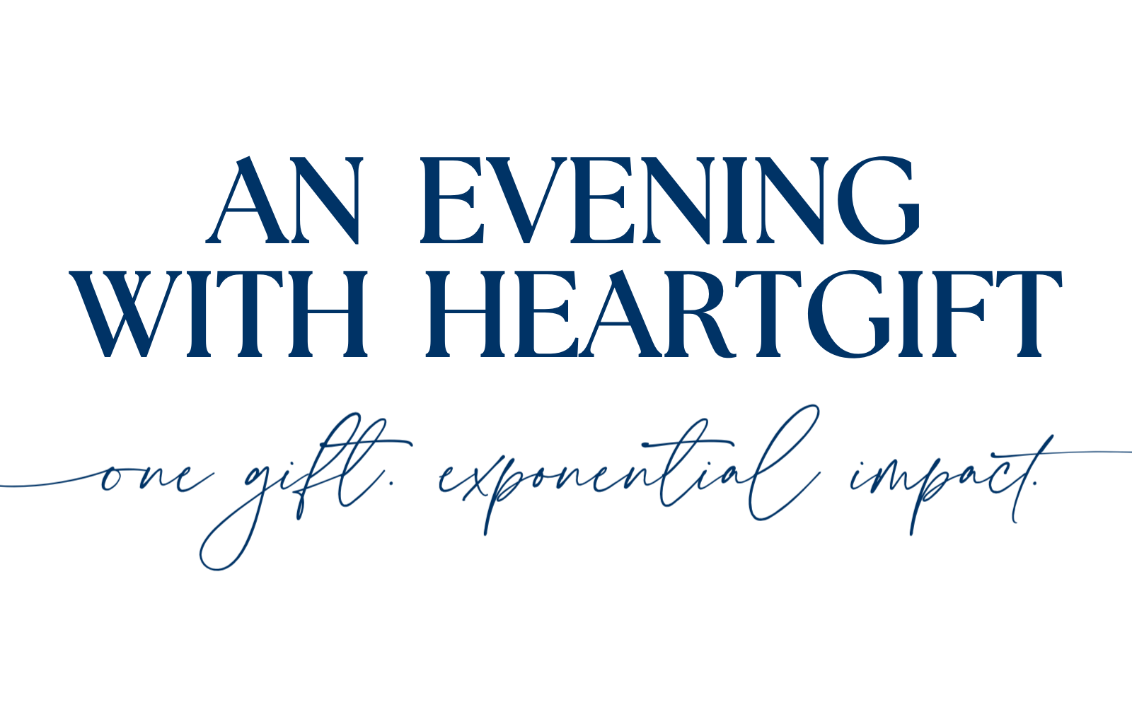 HeartGift Fundraiser An Evening with HeartGift, saving lives of children with heart defects around the world